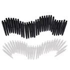 60 шт. 35 мм 2BA нить пластиковый Дартс стеблей валы мягкий наконечник стрелы белого и черного цвета