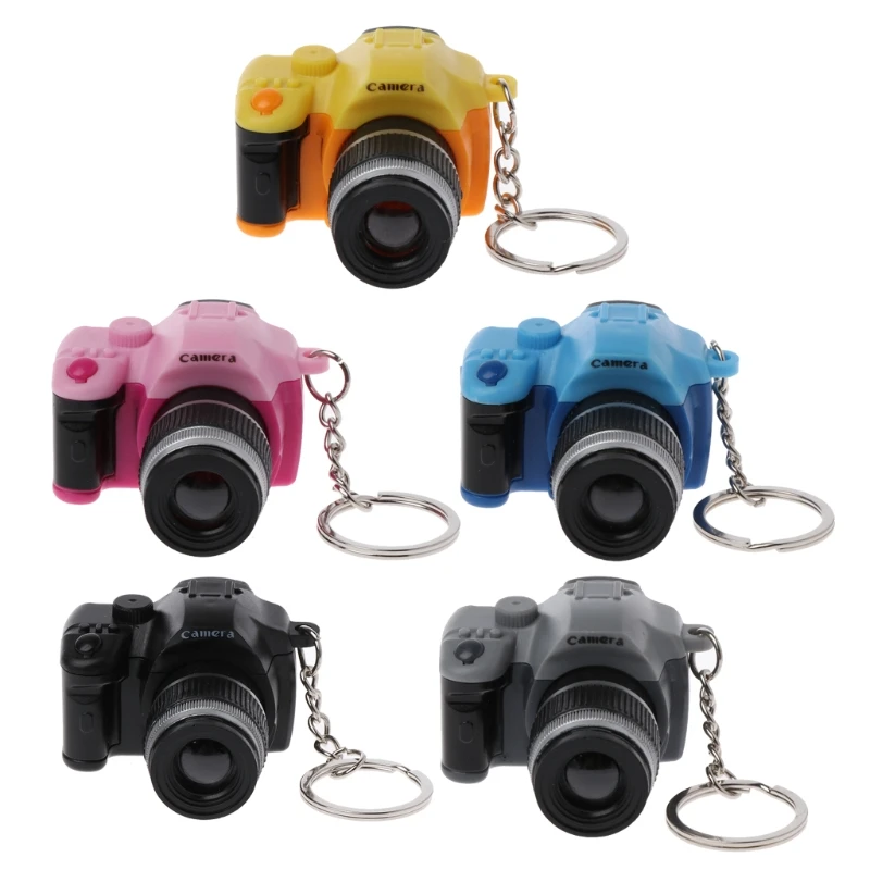 Mini Digital Reflex DSLR Camera LED Flash Light Torch Shutter Sound Keychain | Украшения и аксессуары