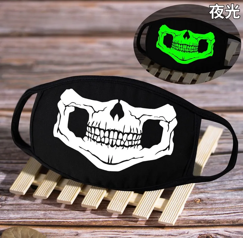 Горячая светящаяся аниме в темноте мультяшная Косплей хлопковая черная