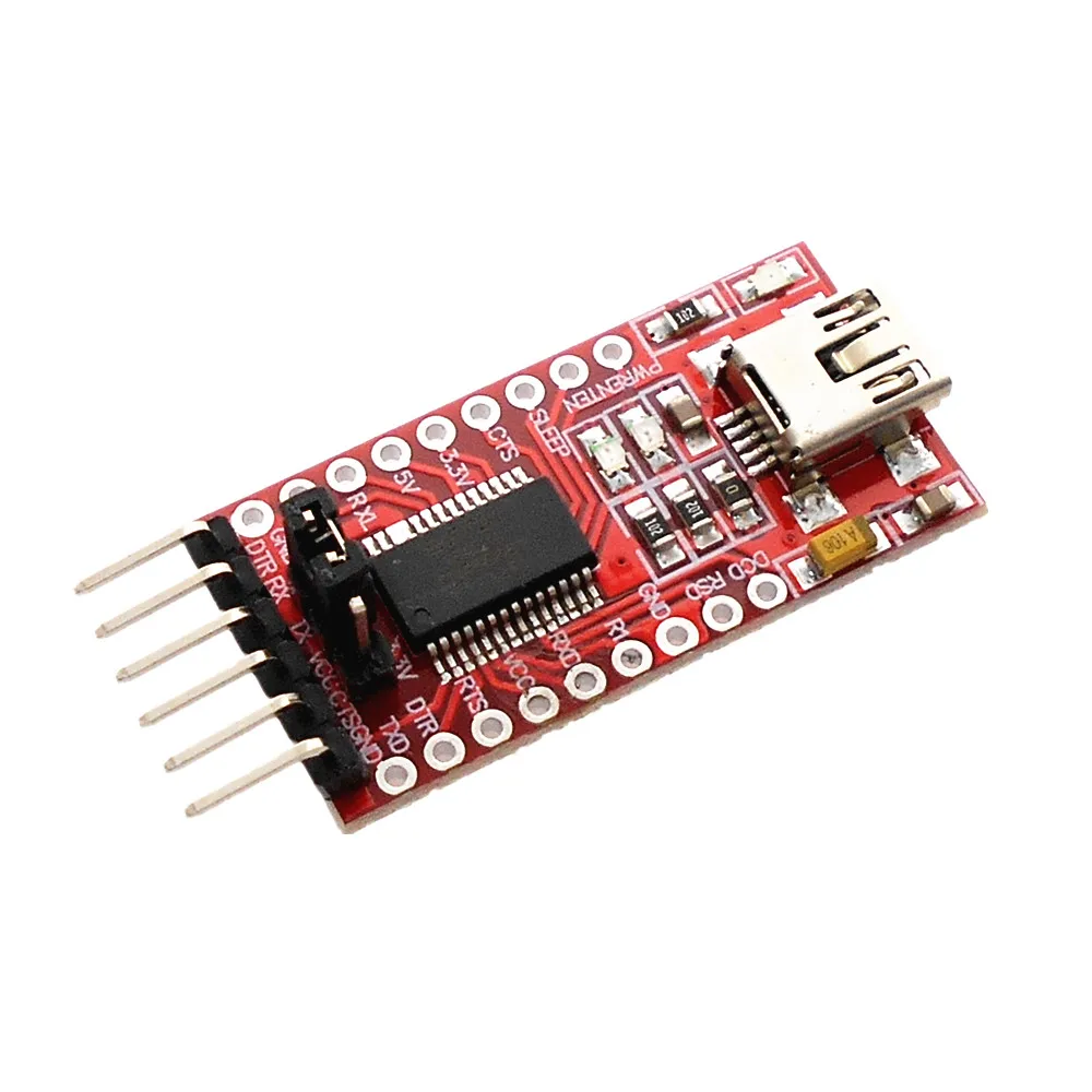 Модуль последовательного адаптера FT232RL FT232 с USB на TTL 3 В 5 мини порт сигнала