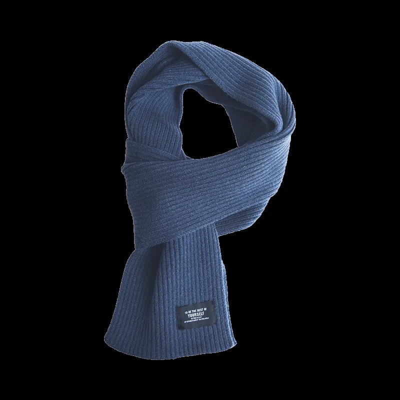 Warmblue Xiaomi Fashion Warm Cashmere Knitting Scarf Stylish Warm Comfortable Anti Pilling Core Yarn Material Elastic Crisp Xiomi Scarf - Color: Warmblue