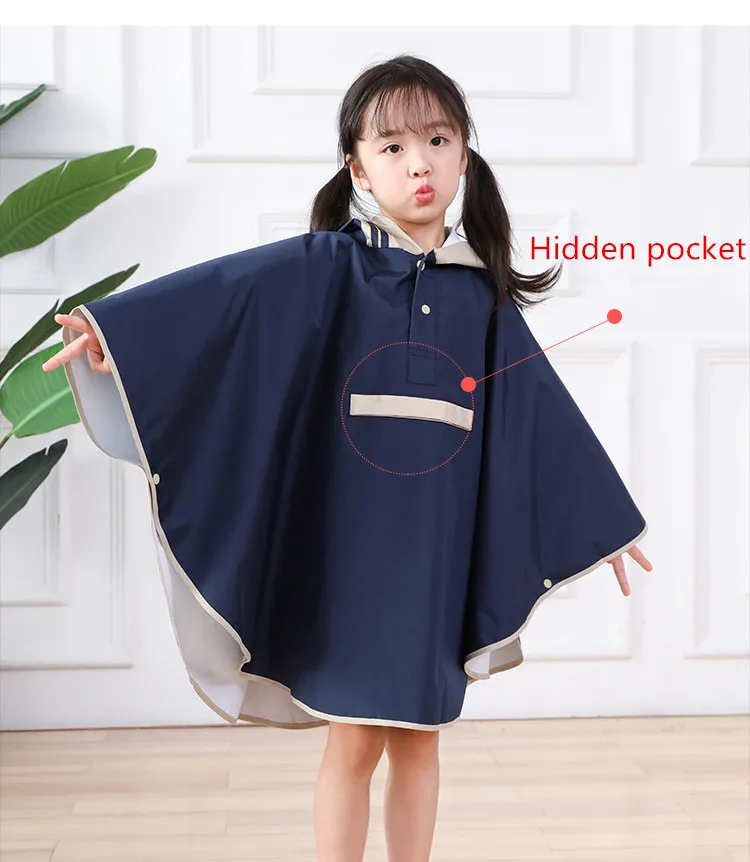 

kids raincoats for girls for waterproof windproof rainwear hat eaves design breathable comfortable high quality poncho raincoat