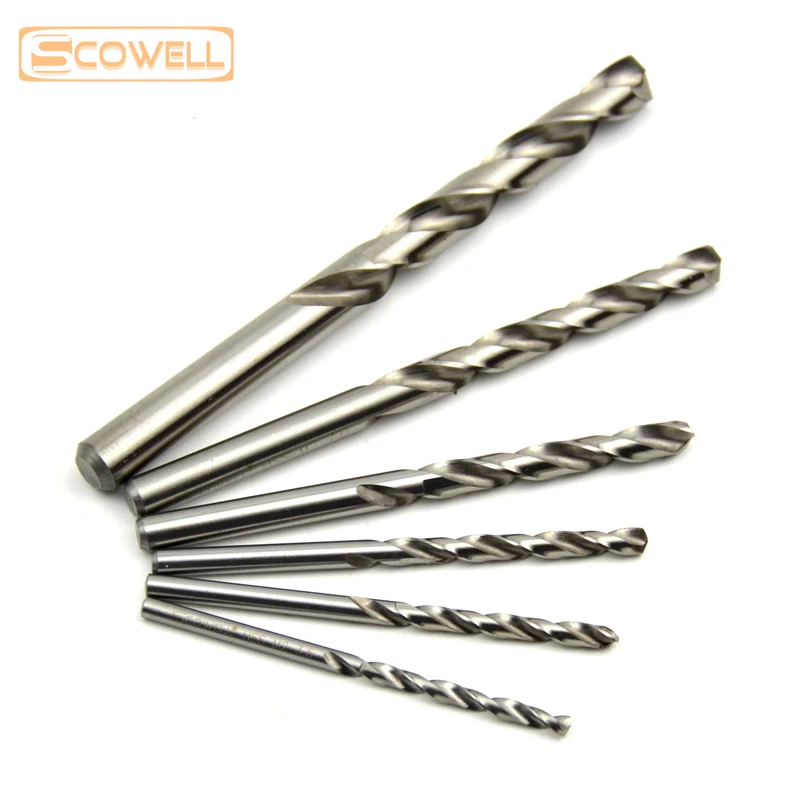 SCOWELL 19 шт. Набор спиральных сверл из быстрорежущей стали для металла полная