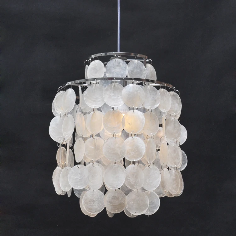 Современная простая модная самодельная белая Подвесная лампа из натуральных