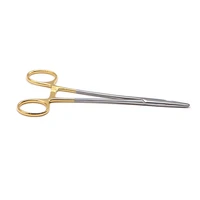 dental needle holder pliers mosquito tweezer gold surgical instrument 14cm for dental orthodontic forcep