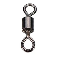 100pcs stainless steel fishing heavy duty ball bearing swivel with solid ring connector fishhook tackle accessory tool