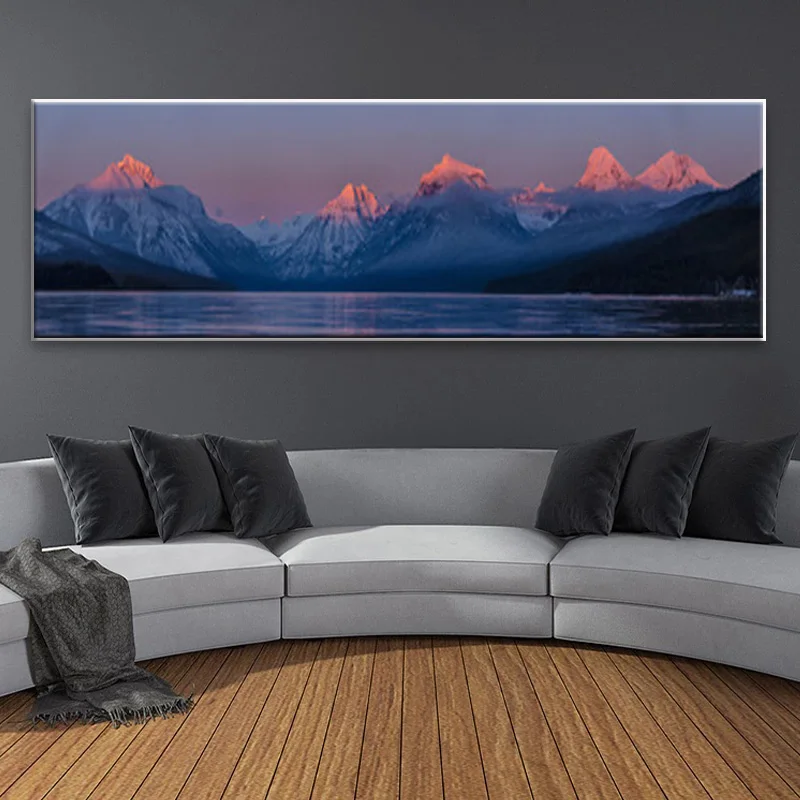 Минималистский закат пейзаж художественная картина декоративный Рисунок