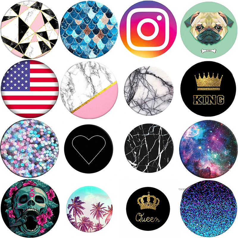 

Luxury Starry Sky попсокет Finger Holder Stylish Pattern Smartphone Holder Finger Grip Holder Pocket Socket Air Bag Phones Holde