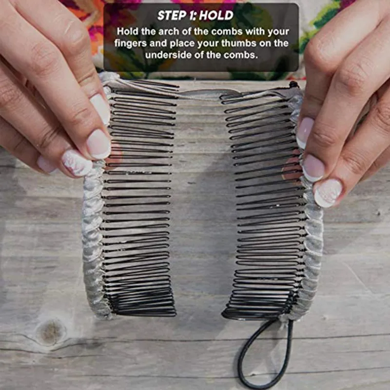 Винтажная заколка для волос в форме банана Женская Расческа ленивых Волшебная