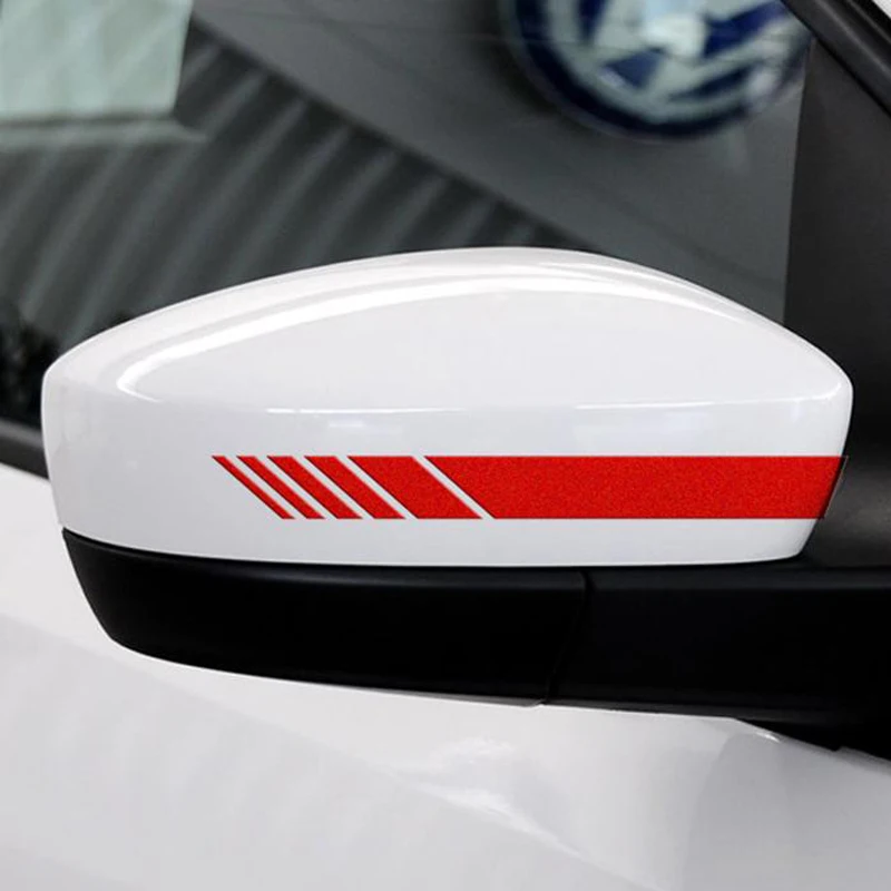 

2 car rear view mirror stripes DIY sticker 15.3 * 2cm for ZTE Blade A5 2020 BladeA5 A 5 2020