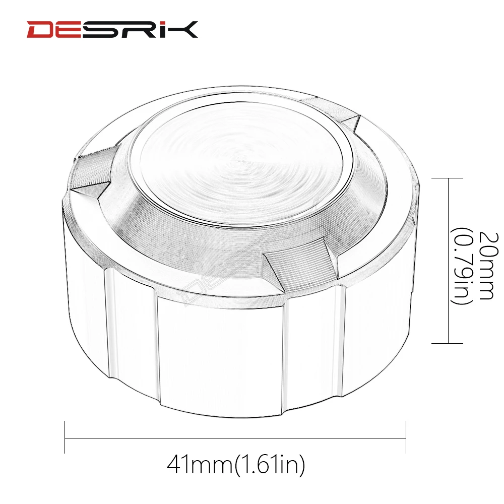 

CNC Aluminum Motorcycle Rear Brake Fluid Reservoir Cap Oil Cup For Kawasaki Versys 650 Versys650 2015 2016 2017 2018 2019 2020