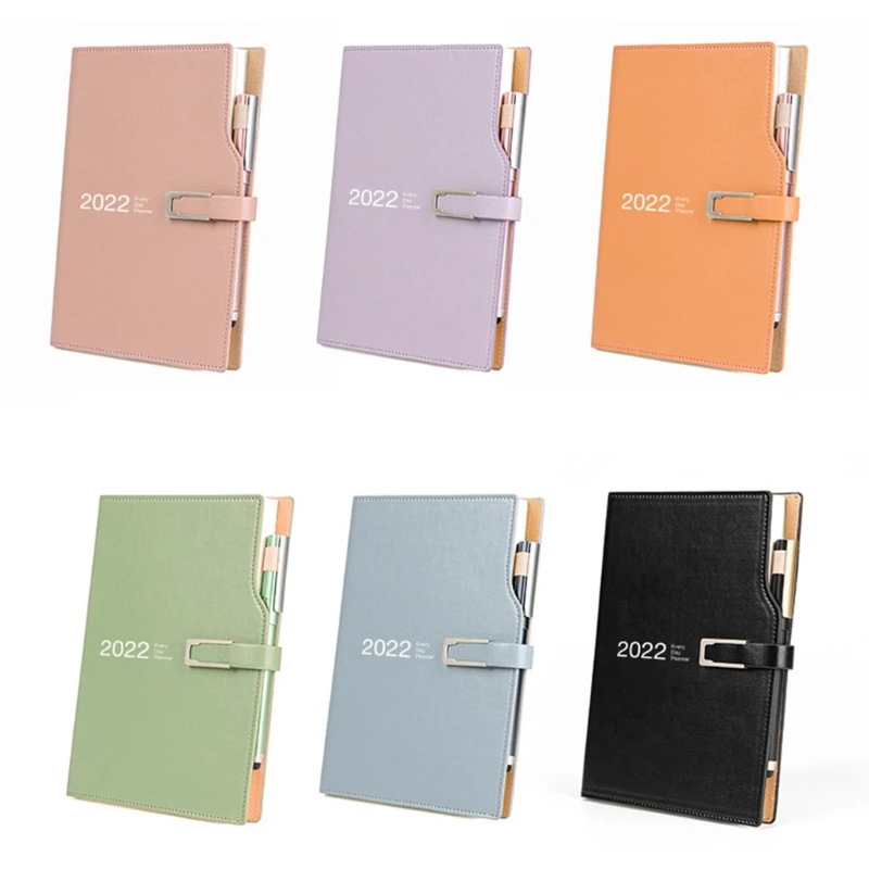 

2022 Daily Planner Appointment Diary Hourly Timetable Ribbon Bookmark for Adults