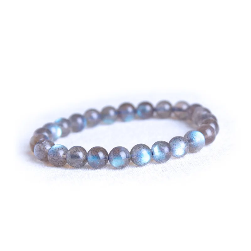 Natural grey moonstone bracelet cat eye crystal | Дом и сад