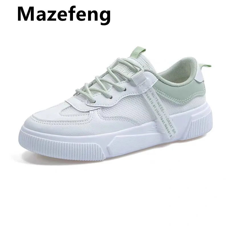 

Women Casual Shoes Fashion Breathable Walking Mesh Flat Shoes Sneakers Women 2021 Gym Vulcanized Shoes White Female Footwear