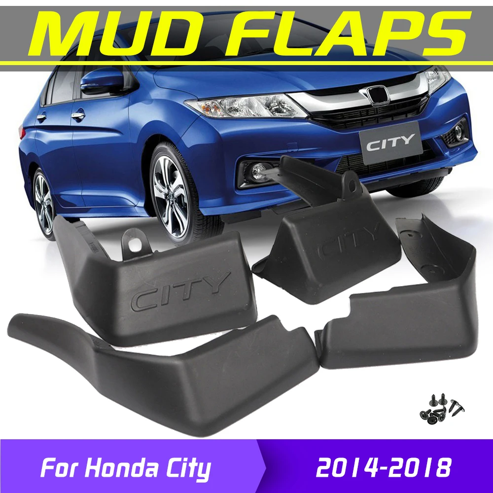 4 шт. Брызговики автомобильные передние задние брызговики для Honda City 2014-2018 2017 2016 2015