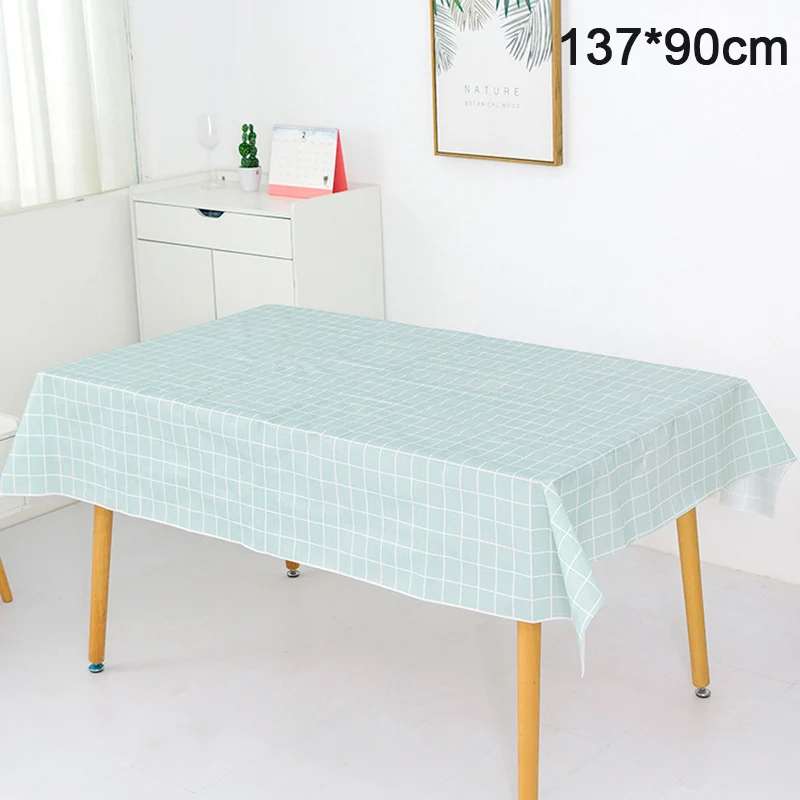 

Waterproof Oil-proof PVC Table Cloth Party Weddings Home Kitchen Decoration