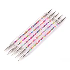 5 шт. набор УФ-гель для рисования ногтей точечная расческа акриловая Икра 2 способа кисти салонные украшения маникюрные инструменты Горячая Распродажа