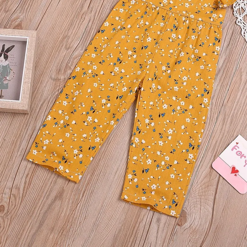 

Newborn Girl Clothes Baby Kids Summer Spring Floral Romper Short Sleeve Zipper Jumpsuit for 0-3T Toddler Girls Outfit Costume