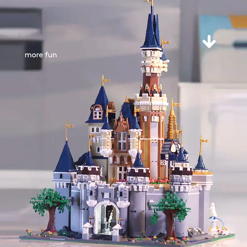 8388 шт. Принцесса замок город набор модель строительные блоки Дети DIY игрушки смешной день рождения совместимы 71040 16008 кирпичи
