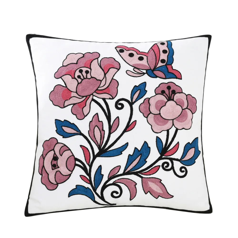 Наволочки в богемном этническом стиле с изображением цветов мандалы