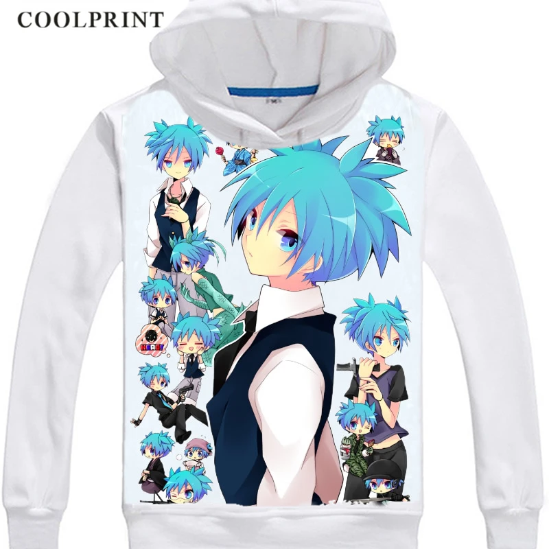 Ansatsu Kyoushitsu Shiota Nagisa Akabane Karma Аниме Косплей пользовательский пуловер свитшот с