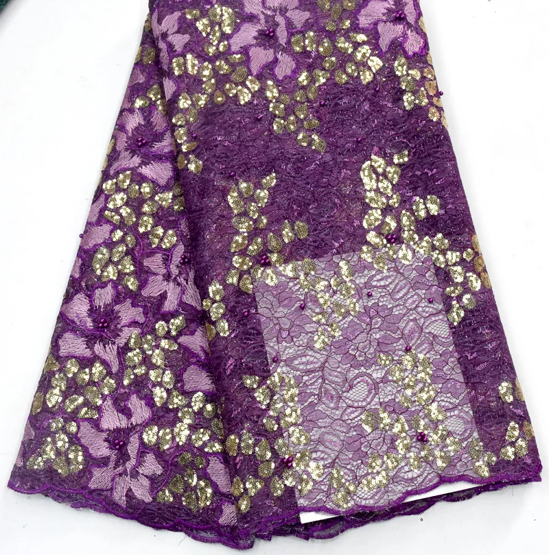 

Sequins Lace Fabric for Women Wedding Dress African Lace Fabrics with Sequins French Tulle Mesh Lace Bridal Materials