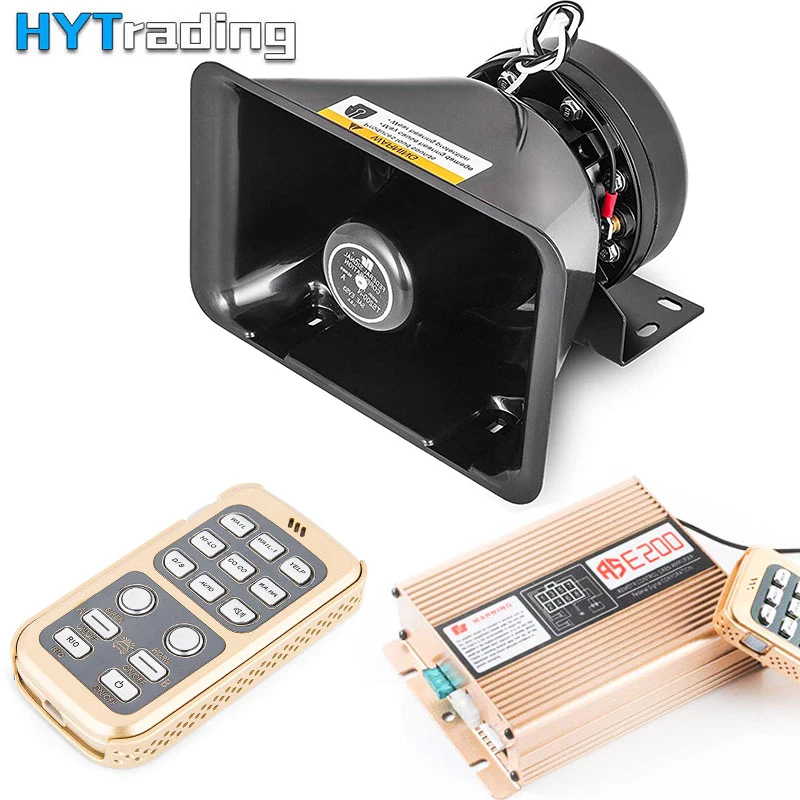 Беспроводная Автомобильная сирена с дистанционным управлением 200 Вт 16 звуковых сигналов 12 В