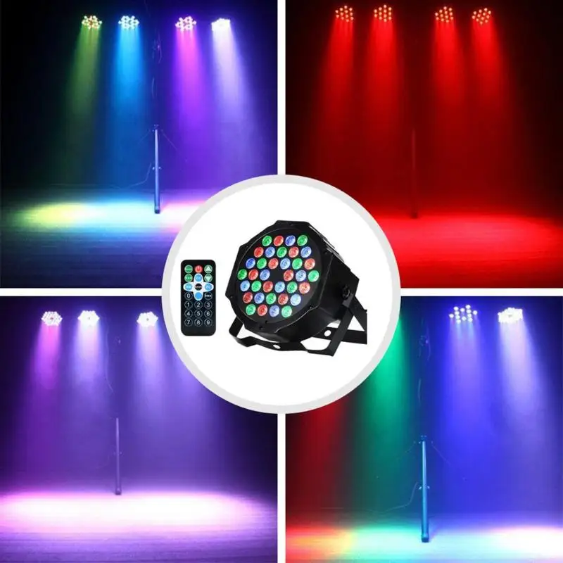 Профессиональный Par Can RGB 36 светодиодный светильник для сцены диско вечерние DJ Бар