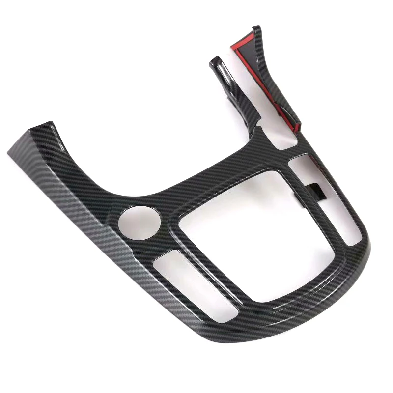 

For Kia Seltos 2019 2020 Carbon Fiber ABS Car Interior Gear Shift Knob Frame Cover Trim Moldings Car Styling Accessories