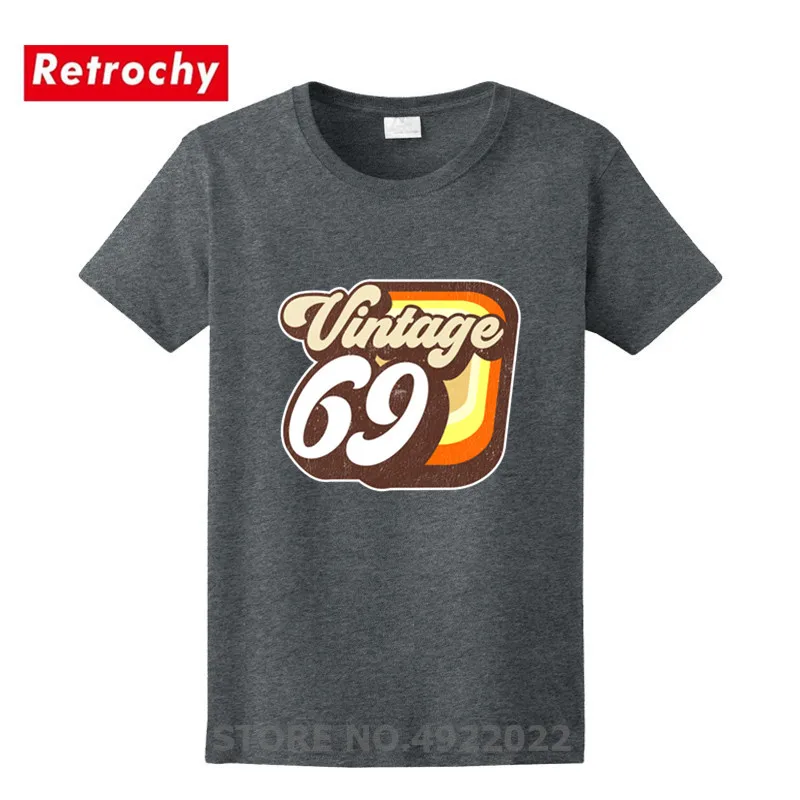 Best Gifts For Father's Day Tshirt Fashion Vintage 1969 Birthday Logo T Shirt Men 50th Hipster T-shirt Casual Loose Fit Top Tees | Мужская
