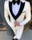 Мужской свадебный костюм, смокинг для жениха, пиджак, жилет, брюки, галстук
