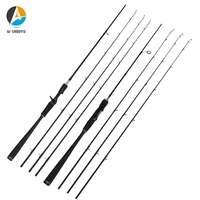 ai shouyu new lure rod three top tips 1 8m 2 1m2 4m 2 7m carbon spinningcasting travel rod mmlmh power fishing lure rod