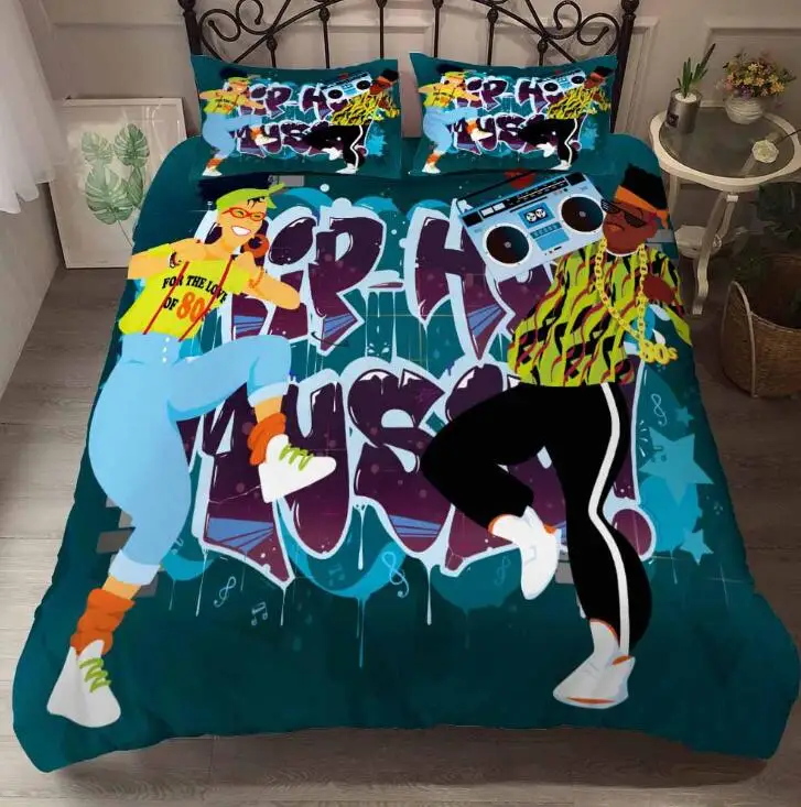 

StarBlue-HGS Graffiti To Vent Bedding Set Quilt Cover/Duvet Cover Queen King Home Textile Comforter Cover Pillowcase Queen