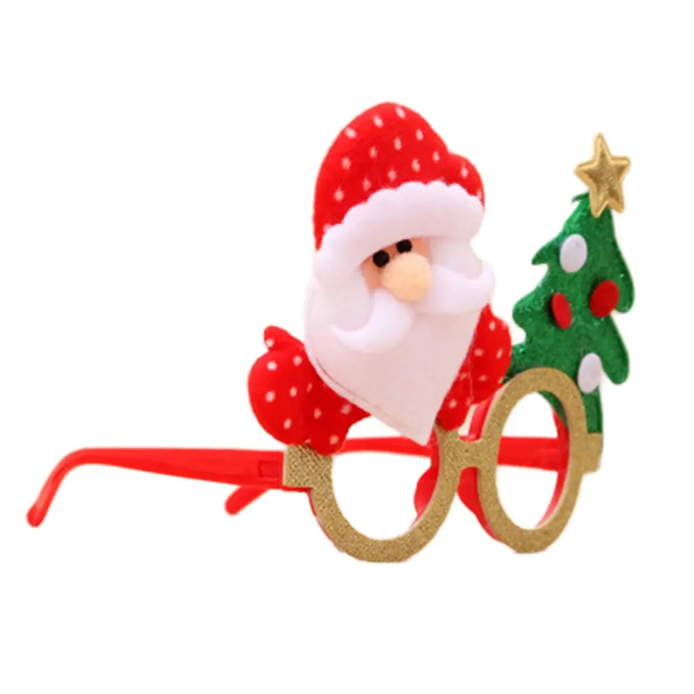

Christmas Glasses Frame Creative Stage Performance Glasses Christmas Decoration Accessories Adult Kids Christmas Glasses