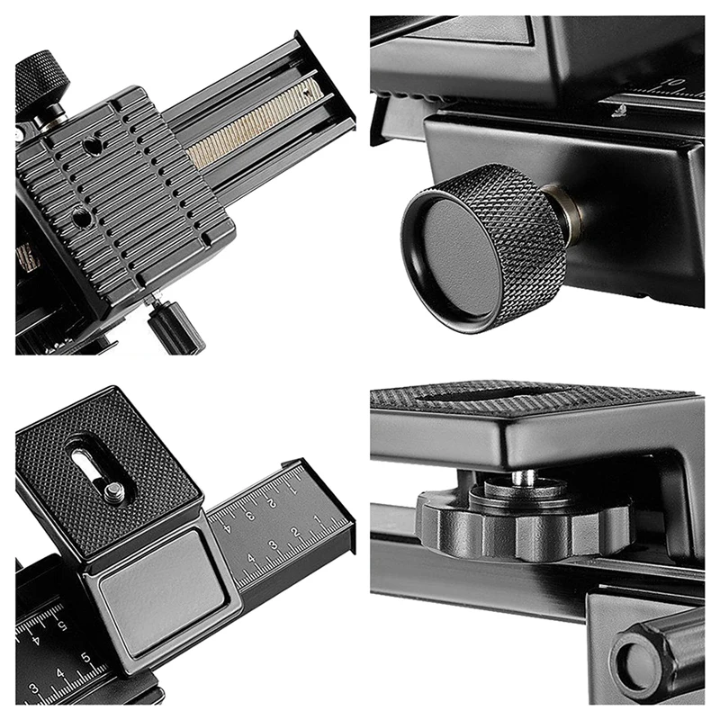 4 сторонняя фокусировка рельсов с 1/4 винт для цифровой зеркальной камеры Canon Nikon