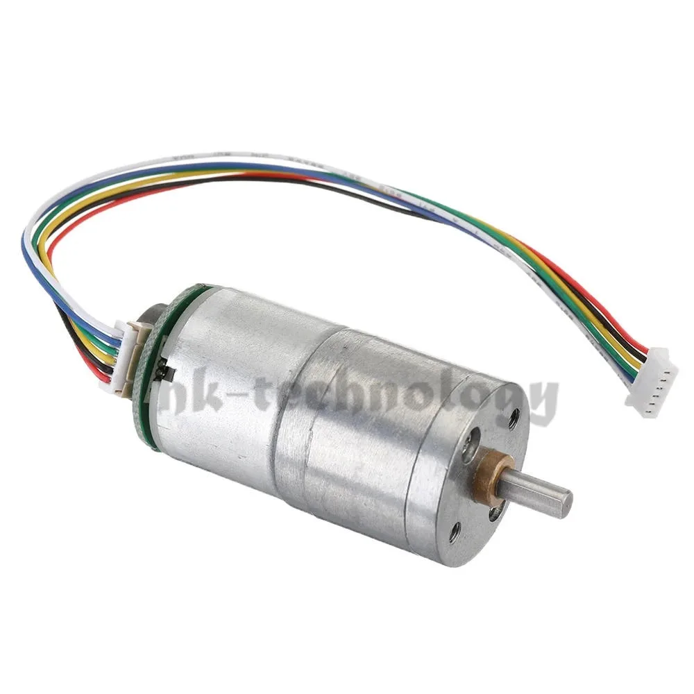12V GM25 310 30/70/100/500 об/мин энкодер постоянного тока Шестерни двигатель металла для