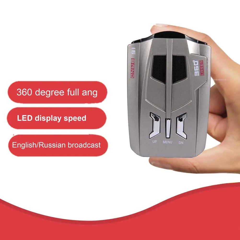 V9 автомобильный Грузовик 360 градусов 16 полос светодиодный дисплей антирадар и