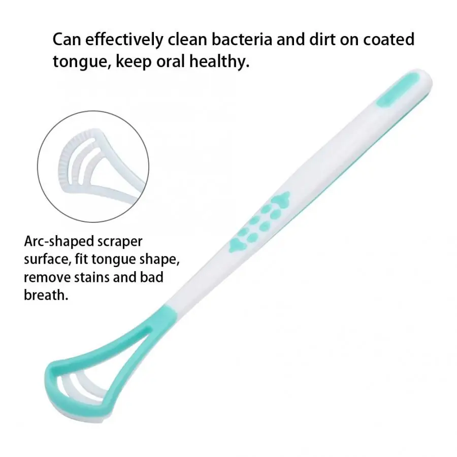 Зубная щетка скребок для языка бактерии удаление грязи и неприятного дыхания с