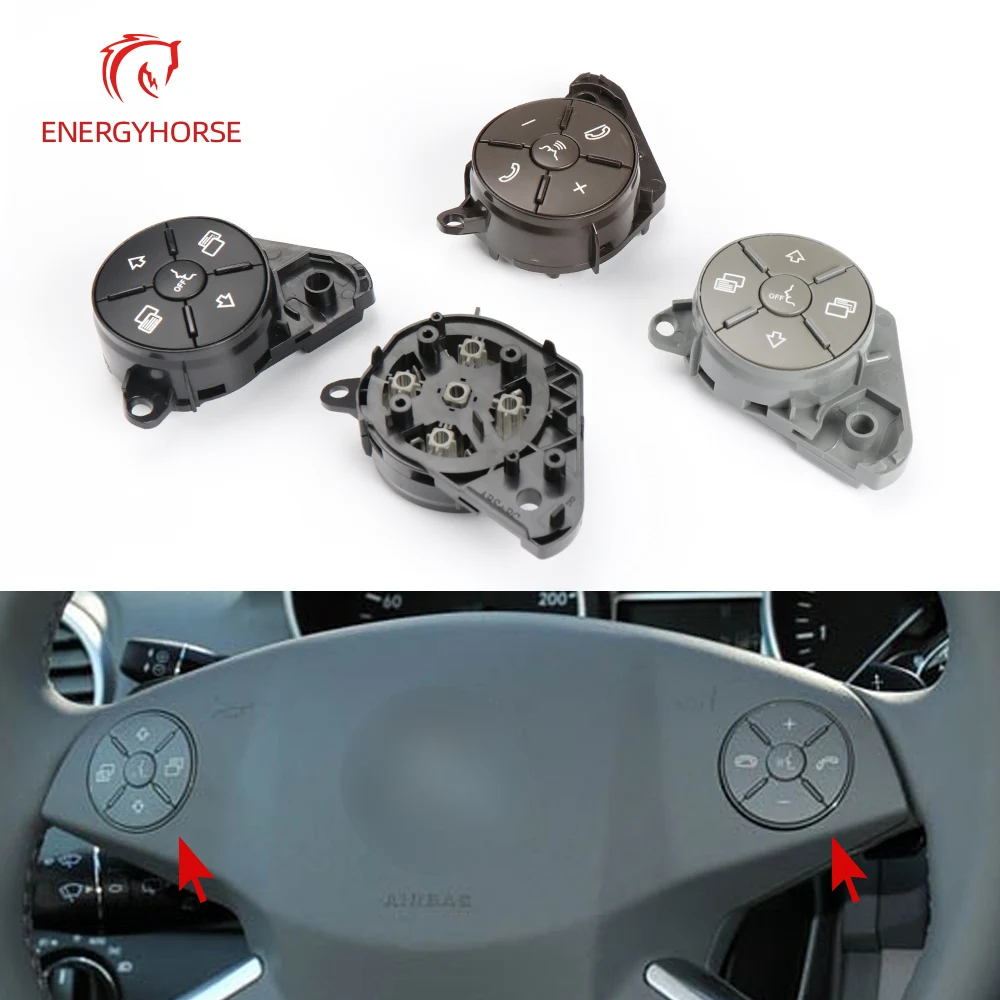 

For Mercedes W164 W251 Car Multi-function Steering Wheel Switch Button Cover For Benz ML GL R Class ML300 ML400 R320 GL350 GL450