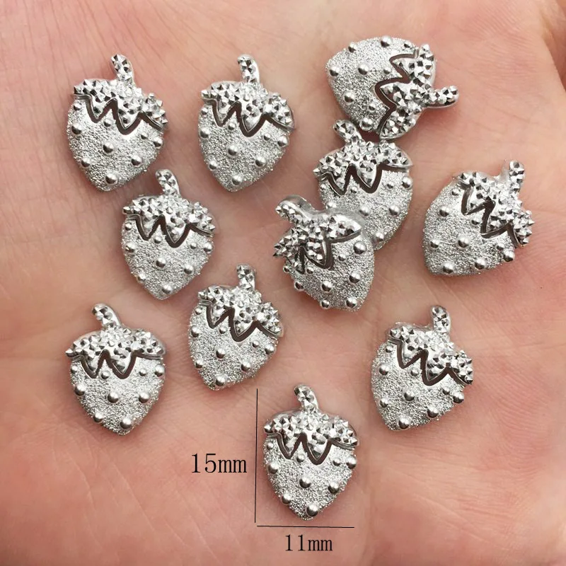 60 шт. Смола Милая Мини клубника плоская задняя горный хрусталь аппликации DIY