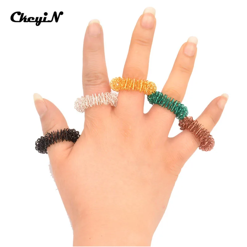 20 шт. кольцо для акупрессуры из нержавеющей стали китайской медицины массажер