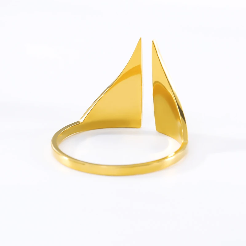 Треугольное кольцо из нержавеющей стали Bijoux Femme Винтаж Ретро панк ювелирные