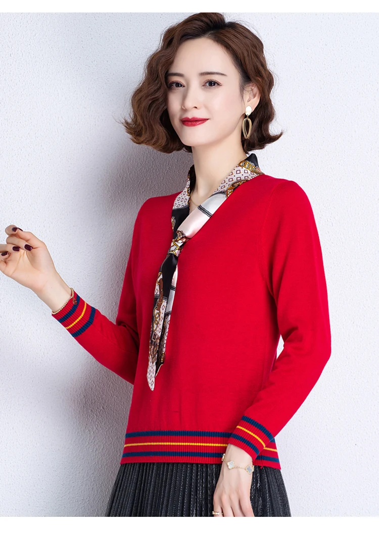 

2021 New Autumn Women Contrast Patchwork Sweatershirt Casual Female Fashion Wild Pullovers black