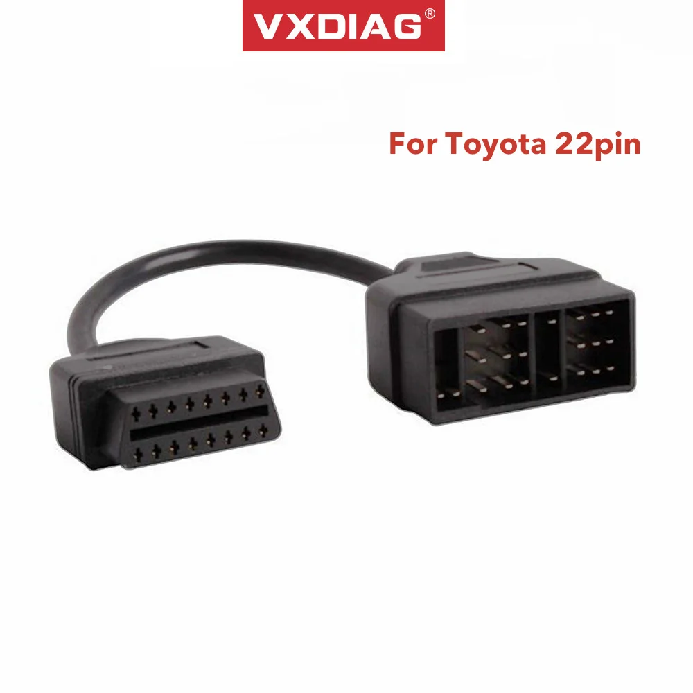 Новый OBD2 кабельный разъем для Toyota 22pin до 16pin Female OBDII адаптер диагностический