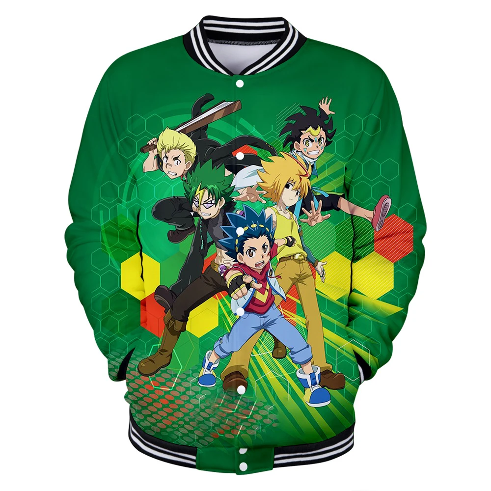 

The Newest Beyblade Burst Evolution 3D baseball jacket men women Fashion Hip Hop O-neck Kids 3D baseball jacket boys Autumn coat