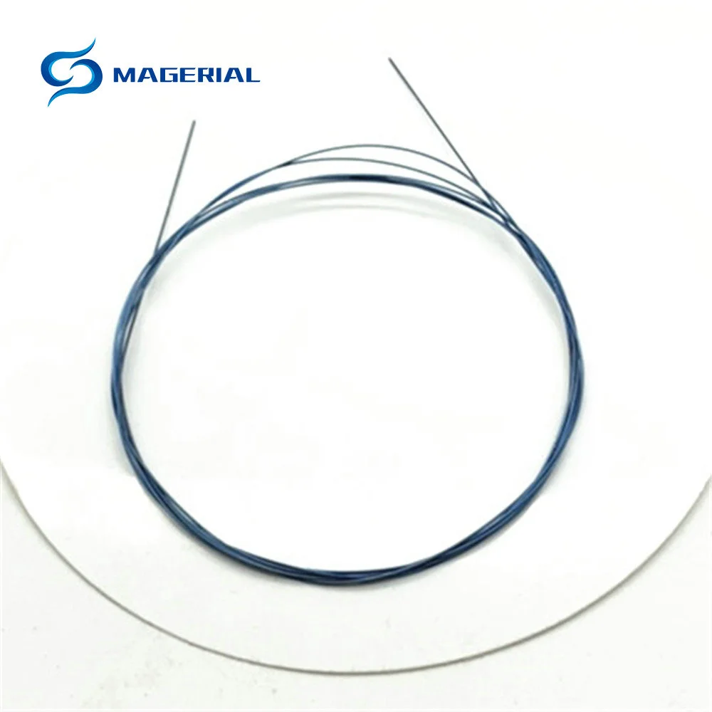 Суперэластичный никель титановый Нитинол сплав запоминающий провод 0 7 мм синий