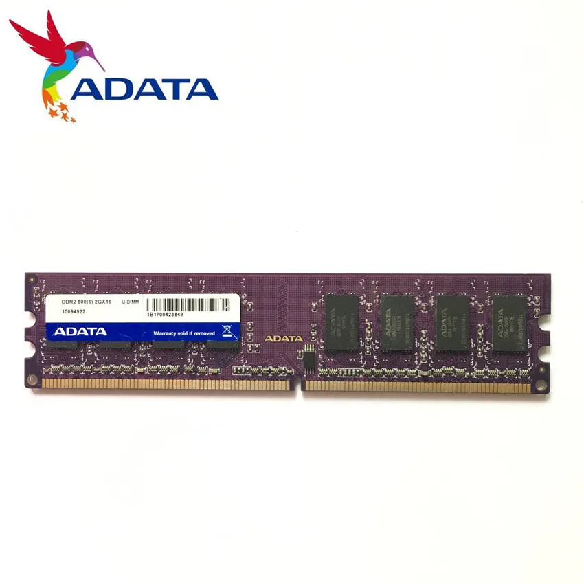 Память AData для настольных ПК 2 Гб 800 МГц 667 2RX8 PC2 5300U DDR2 ОЗУ 6400 5300 240-контактный память