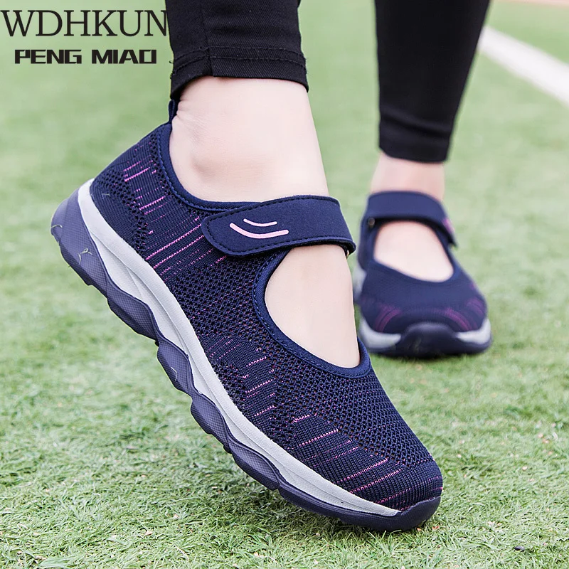 

Женские кроссовки на плоской платформе, дышащие, сетчатые, повседневные, для лета, 2021