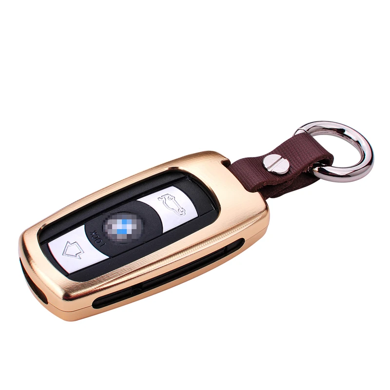 

Aluminum Alloy Car key case cover key shell For BMW 1 3 5 6 7 SERIES X1 X5 X6 E90 E92 E93 Smart Car Remote Controller Key Holder