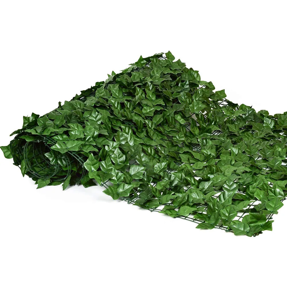 

2021 New Artificial Plant Ivy Privacy Fence Screen 0.5x1M Artificial Hedge Fence And Artificial Ivy Vine Leaf Home Decoration